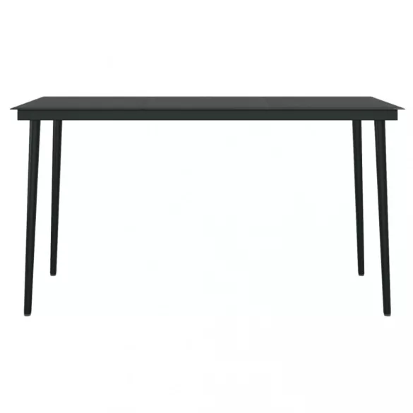 7 részes sötétszürke kerti étkezőgarnitúra