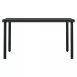 7 részes polyrattan és üveg kerti étkezőgarnitúra párnákkal