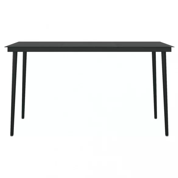 7 részes polyrattan és üveg kerti étkezőgarnitúra párnákkal