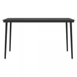 7 részes szürke polyrattan-üveg kültéri étkezőszett párnákkal