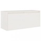 2 darab fehér tömör fenyőfa TV-szekrény