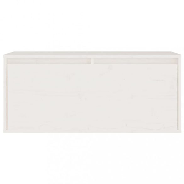 2 darab fehér tömör fenyőfa TV-szekrény