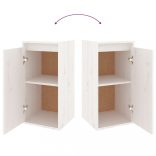 2 darab fehér tömör fenyőfa TV-szekrény