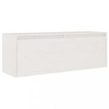 2 darab fehér tömör fenyőfa TV-szekrény