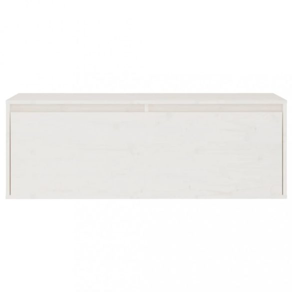 2 darab fehér tömör fenyőfa TV-szekrény