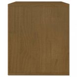 3 darab mézbarna tömör fenyőfa TV-szekrény