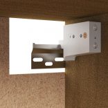 3 darab mézbarna tömör fenyőfa TV-szekrény