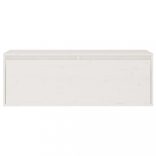 3 részes TV szekrény szett Fehér tömörfa fenyő