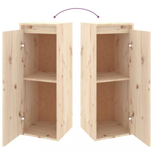 2 darab tömör fenyőfa TV-szekrény