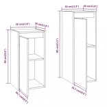 2 darab tömör fenyőfa TV-szekrény