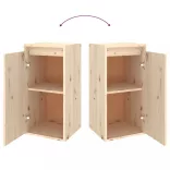 3 darab tömör fenyőfa TV-szekrény