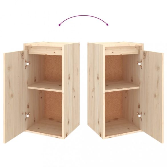 4 darab tömör fenyőfa TV-szekrény