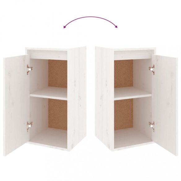 6 darab fehér tömör fenyőfa TV-szekrény