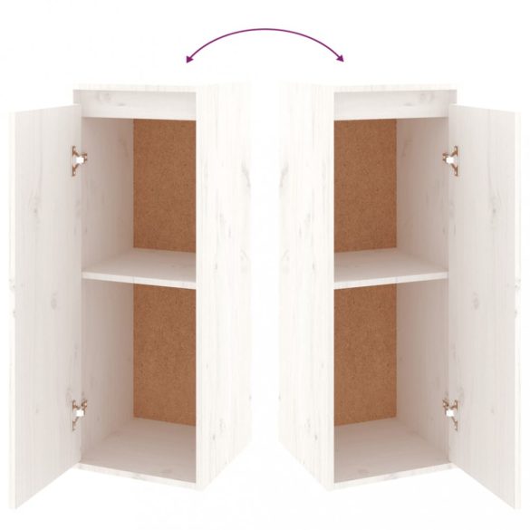 6 darab fehér tömör fenyőfa TV-szekrény