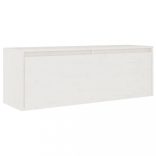 5 darab fehér tömör fenyőfa TV-szekrény