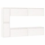 6 darab fehér tömör fenyőfa TV-szekrény