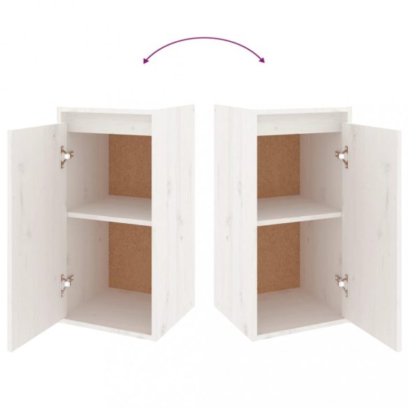 6 darab fehér tömör fenyőfa TV-szekrény