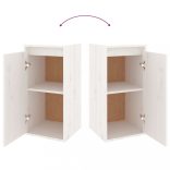 6 darab fehér tömör fenyőfa TV-szekrény