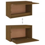 5 darab méz-barna tömör fenyőfa TV-szekrény