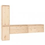 4 darab tömör fenyőfa TV-szekrény