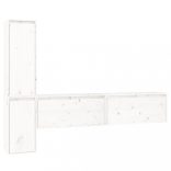 4 darab fehér tömör fenyőfa TV-szekrény