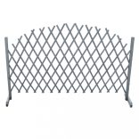 szürke tömör fenyőfa rácskerítés 1,8 x 1 m