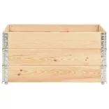 3 db tömör fenyőfa raklapmagasító 80 x 120 cm