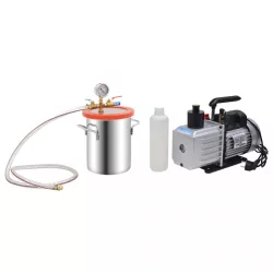 vákuumkamra kétfokozatú szivattyúval 5,5 L