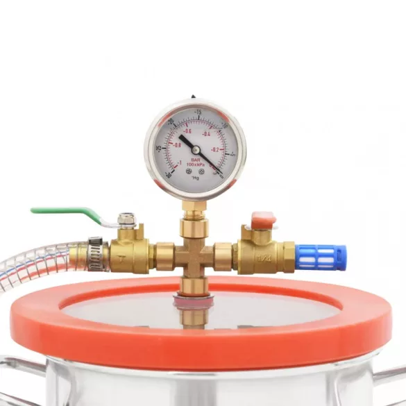 vákuumkamra kétfokozatú szivattyúval 5,5 L