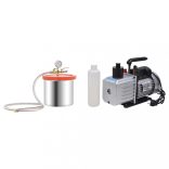 vákuumkamra kétfokozatú szivattyúval 7,4 L