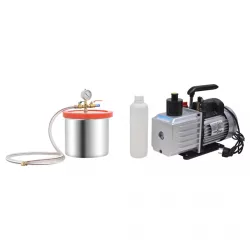 vákuumkamra kétfokozatú szivattyúval 7,4 L