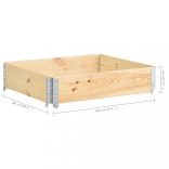 tömör fenyőfa raklapmagasító 100 x 100 cm