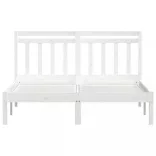 fehér tömör fenyőfa ágykeret 140 x 190 cm