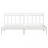 fehér tömör fenyőfa ágykeret 160 x 200 cm