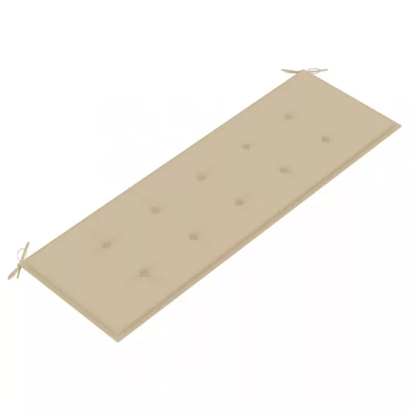 tömör tíkfa Batavia pad bézs párnával 150 cm