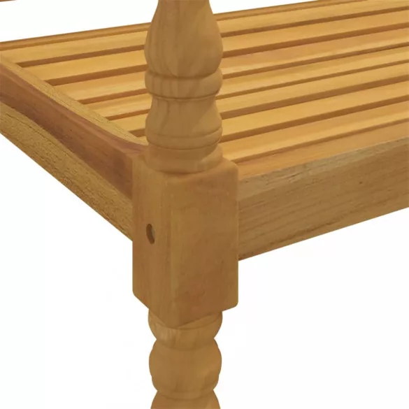tömör tíkfa Batavia pad bézs párnával 150 cm