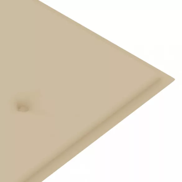 tömör tíkfa Batavia pad bézs párnával 150 cm