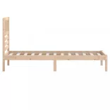 egyszemélyes tömör fenyőfa ágykeret 90 x 190 cm