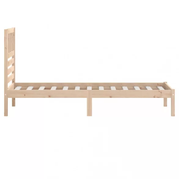 egyszemélyes tömör fenyőfa ágykeret 90 x 190 cm