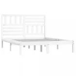 fehér tömör fenyőfa ágykeret 140 x 190 cm