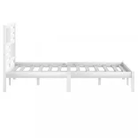 fehér tömör fenyőfa ágykeret 140 x 190 cm