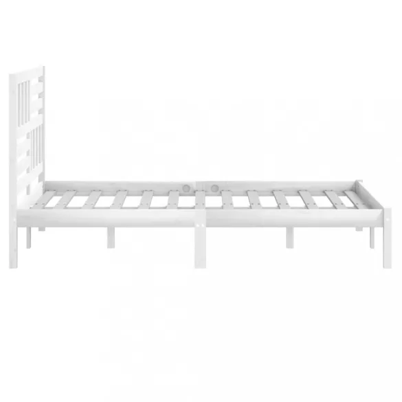 fehér tömör fenyőfa ágykeret 120 x 200 cm