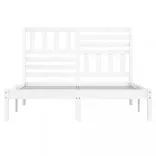 fehér tömör fenyőfa ágykeret 140 x 200 cm