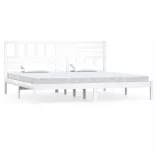 fehér tömör fenyőfa ágy matrac nélkül 180 x 200 cm