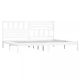 fehér tömör fenyőfa ágy matrac nélkül 180 x 200 cm