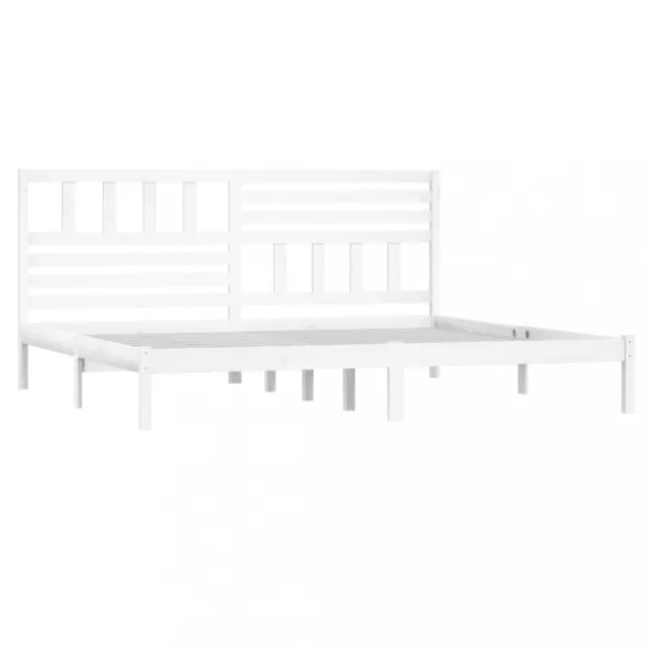 fehér tömör fenyőfa ágy matrac nélkül 180 x 200 cm