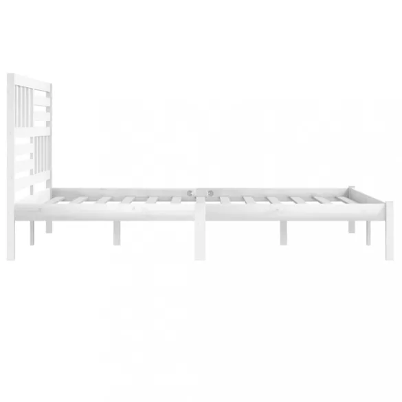 fehér tömör fenyőfa ágy matrac nélkül 180 x 200 cm
