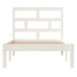 fehér tömör fa ágykeret 90 x 190 cm (Single)