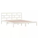 fehér tömör fa ágykeret 135 x 190 cm (Double)