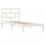 fehér tömör fenyőfa ágykeret 90 x 200 cm